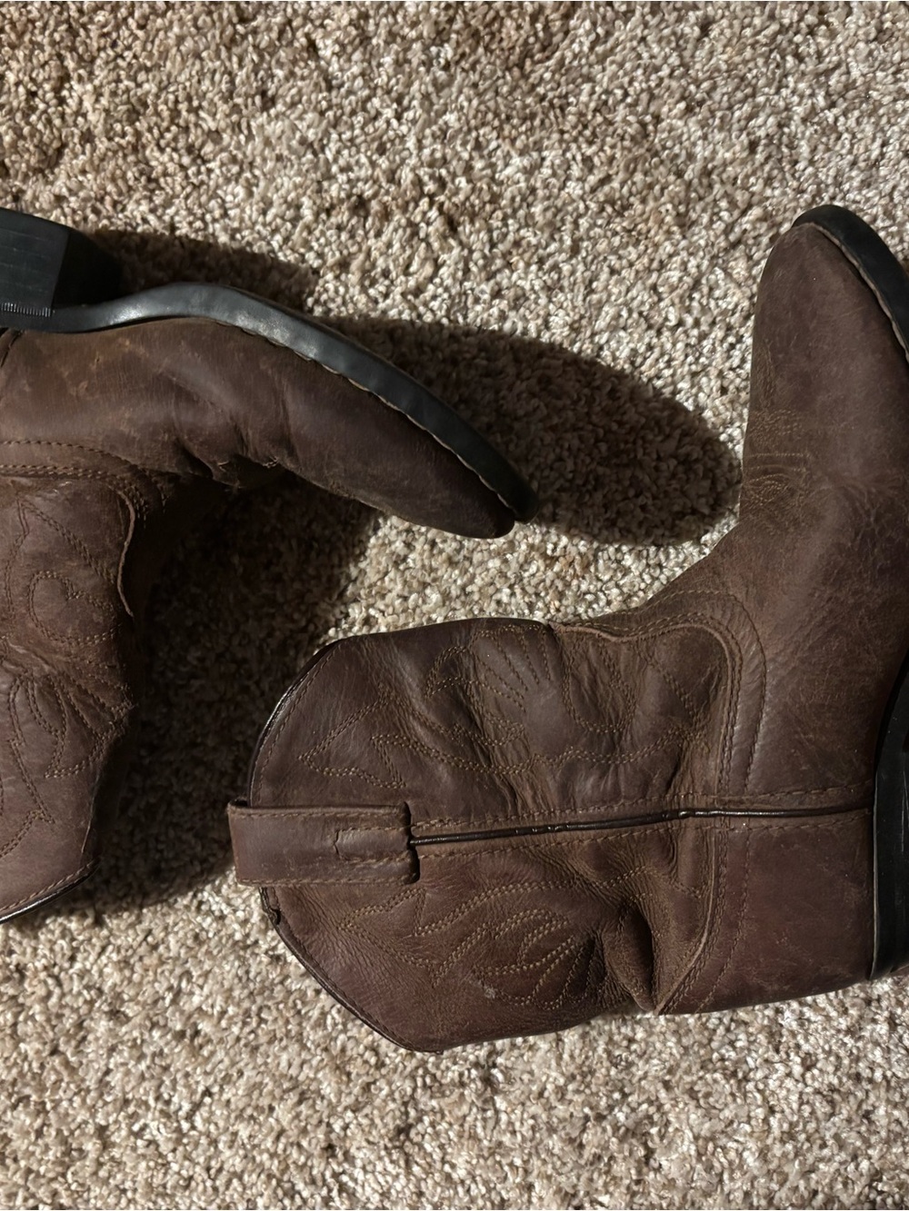 Men's Brown Western Ankle Boots